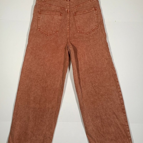 Free People Jeans Brown Terracotta Cropped Sz 30 - Picture 6 of 8